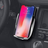 Carregador Veicular por Indução com Movimento Automático Suporte Qi Smart Sensor Wireless Charger S5