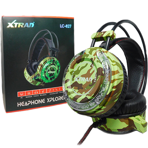 Fone de Ouvido Headphone Headset Gamer com Led (USB + 2 P2) LC-827 - Xtrad