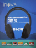 Fone de Ouvido estéreo sem Fio Inova FON-6701