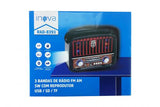 Novo Radio Retrô Inova Rad-8393 Fm/usb/sd
