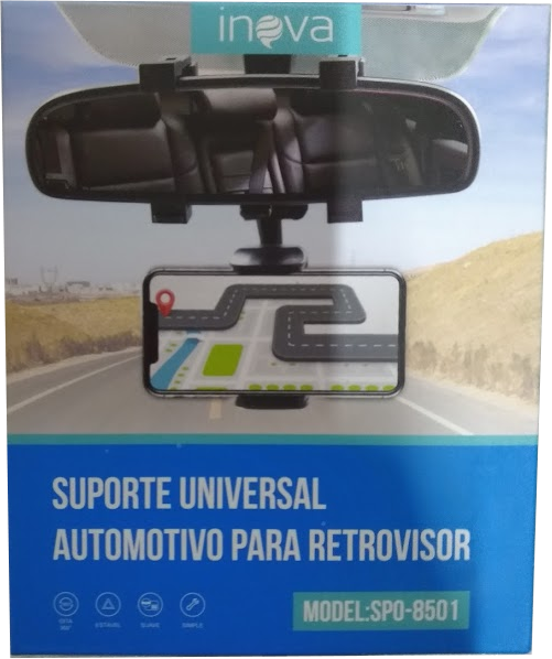 Suporte Veicular para Celular Espelho Retrovisor de Carro SPO-8501